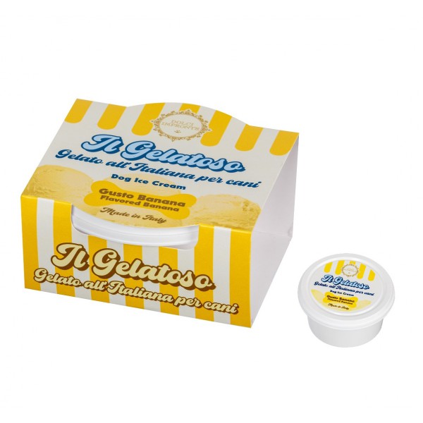 Dolci Impronte - Ice cream for dogs - Banana flavor - 40gr