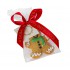 Dolci Impronte  Xmas  Ginger  con Sciarpa - 24  gr - Rosso o Verde -