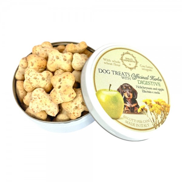 Dolci Impronte  Herbal Dog Treats - 40g - Digestive, with helichrysum flowers and apple