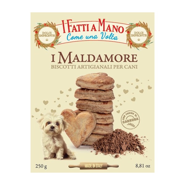 Dolci Impronte - I Maldamore - Biscuits With Carob Flour - 250 gr