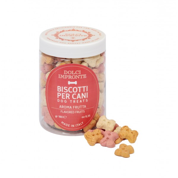 Dolci Impronte - I piccolini - Biscotti per cani - Aroma Frutta - 180 gr