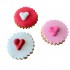 Dolci Impronte - Vassoio 15 cupcakes  con Cuore Decorati a Mano - 260gr