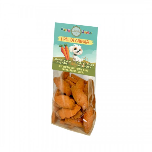 Dolci Impronte - I Pel di Carota - Carrot and Honey Flavored Biscuits - 150g