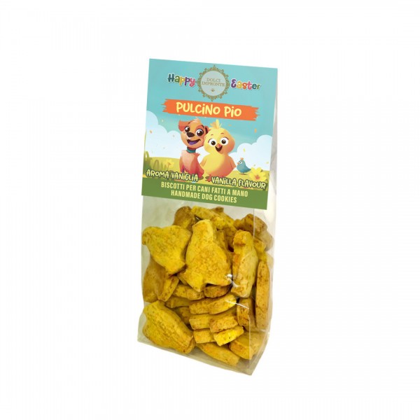 Dolci Impronte - Pasqua - Il Pulcino Pio Biscotti aroma vaniglia - gr150